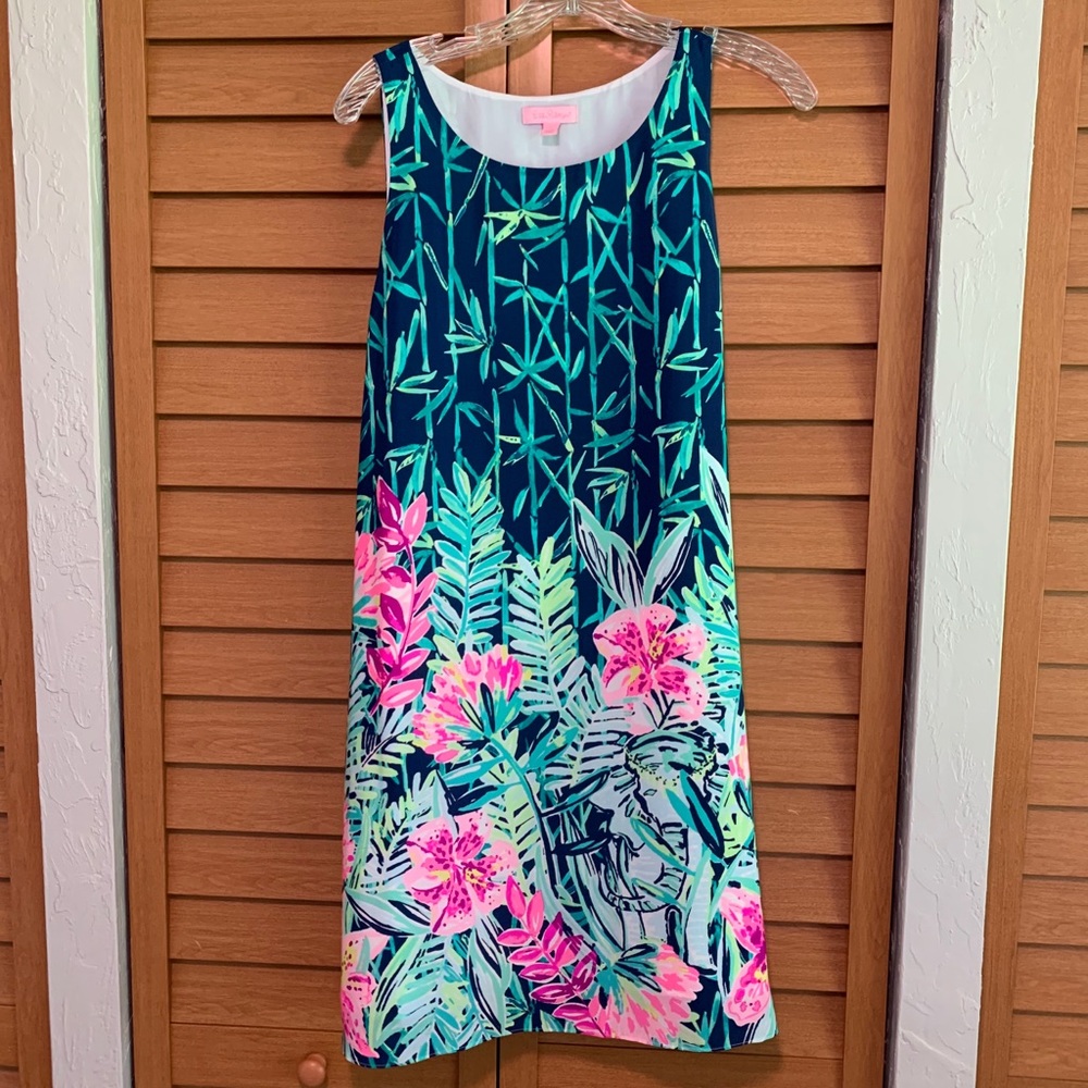 Tropical Lilly Pulitzer Silk Shift Dress